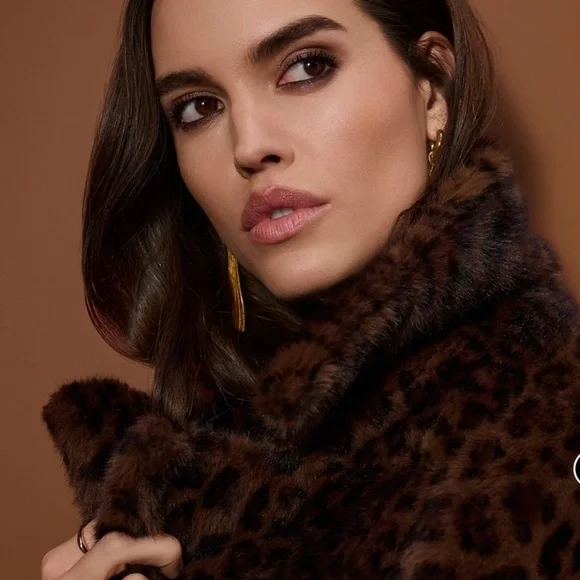 Joseph Ribkoff JR 253937 Leopard Coat - Picture 3 of 5